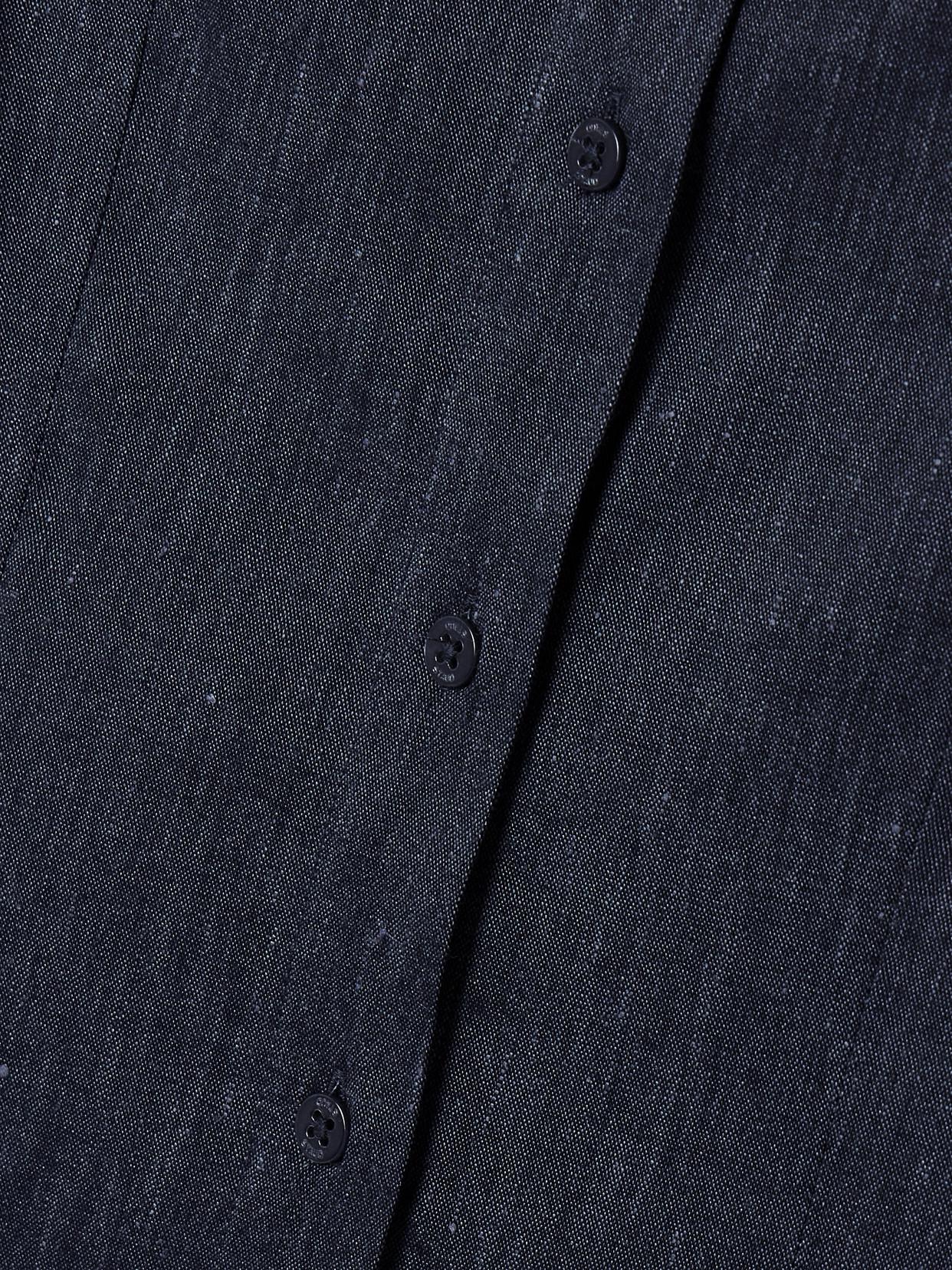 STAUD Joan Linen-Blend Chambray Midi Shirt Dress | endource