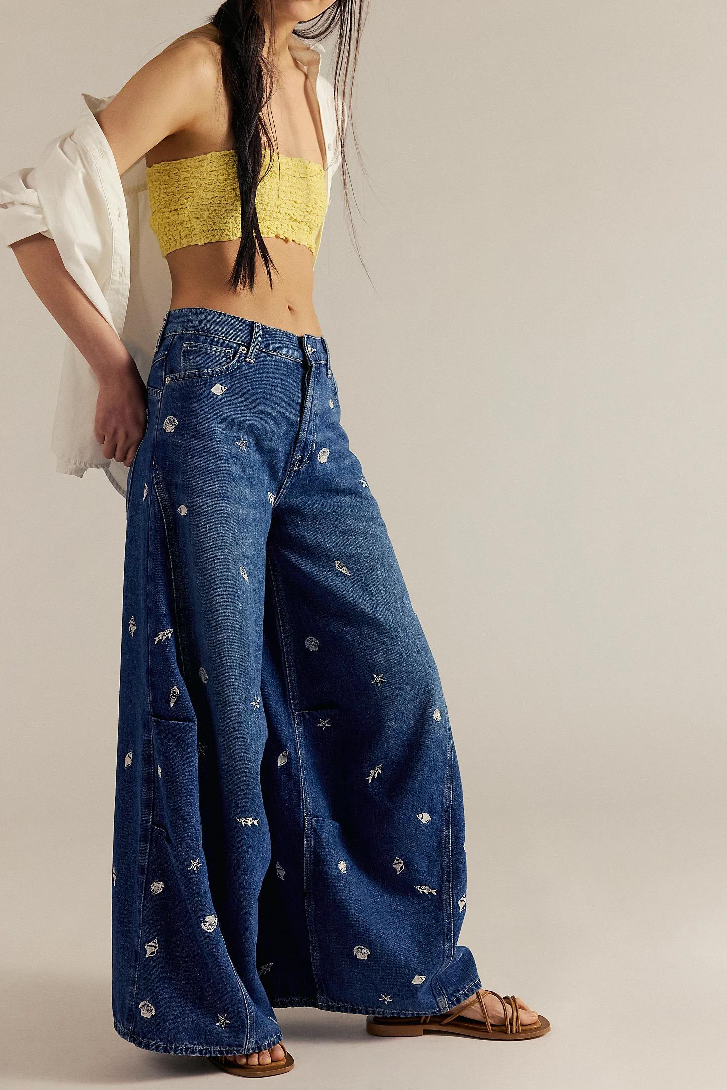 FREE PEOPLE-WE THE FREE STRIDE JEAN OPTIC WHITE