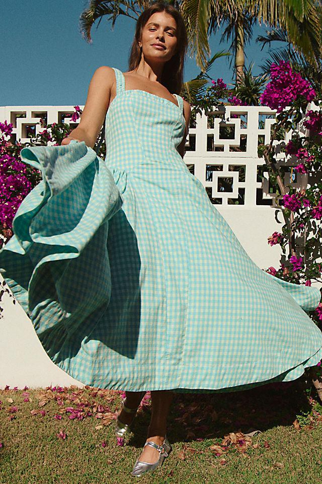 knee length dresses for ladies Midi Dress | Dip Dye Lilac Summer Dress main image 1
