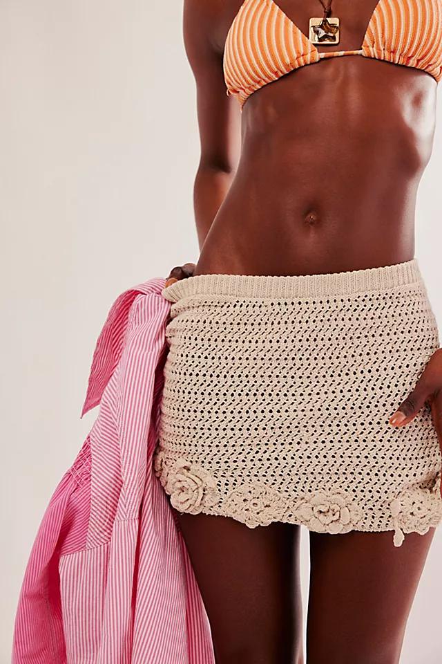 Free People - Flora Crochet Mini Skirt