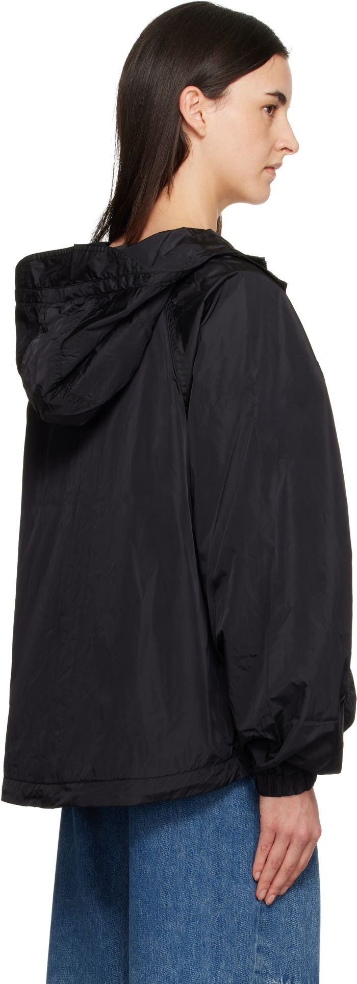 Ganni Gray Nylon Coat main image 1
