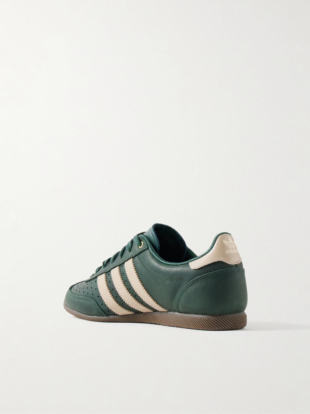 ADIDAS ORIGINALS Japan Suede-Trimmed Leather Sneakers | endource