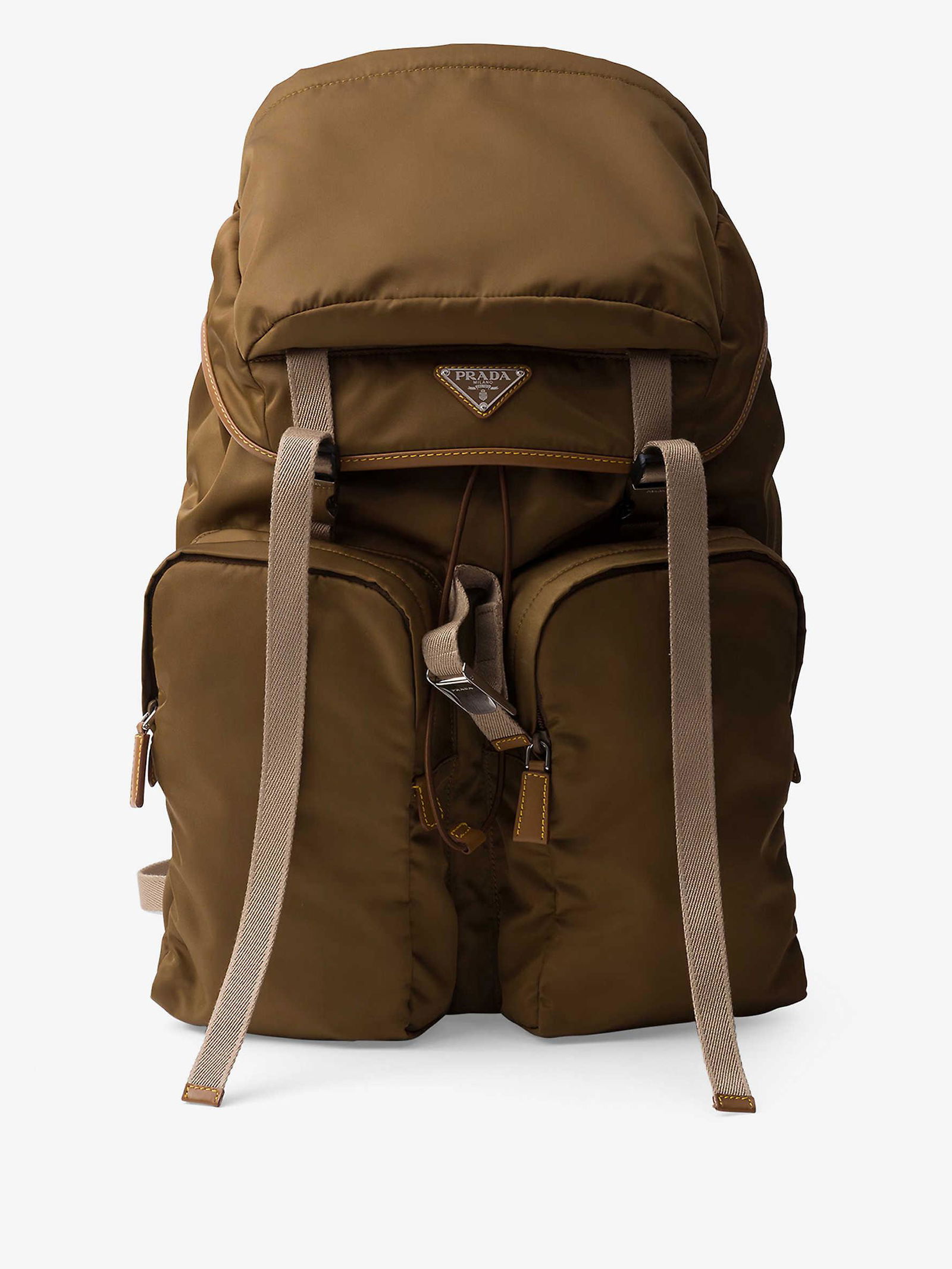 PRADA Re-Nylon And Leather Backpack endource