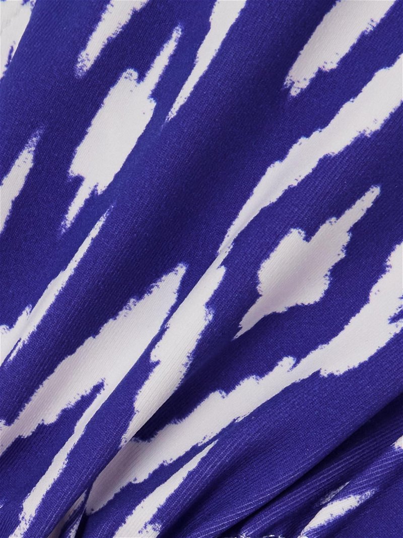 ERES Sun Printed Triangle Bikini Top in Purple | Endource