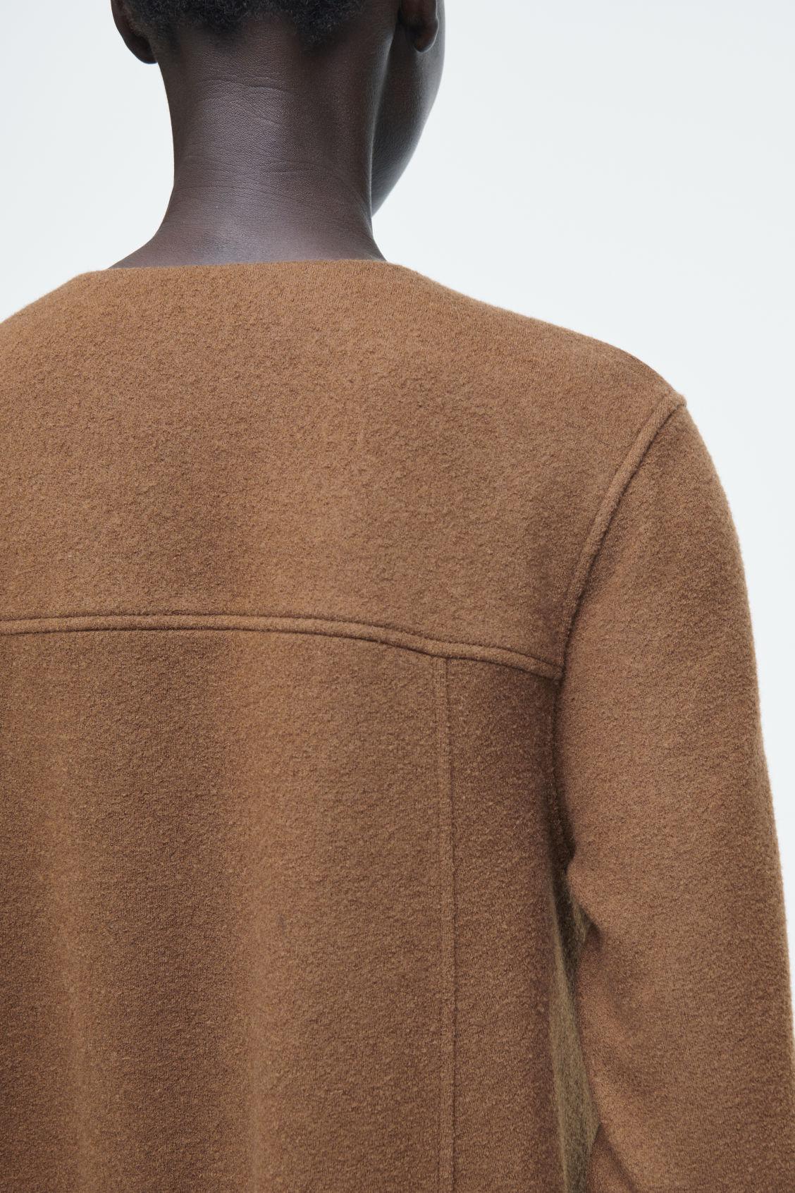 COS A-Line Boiled-Wool Mini Dress | endource