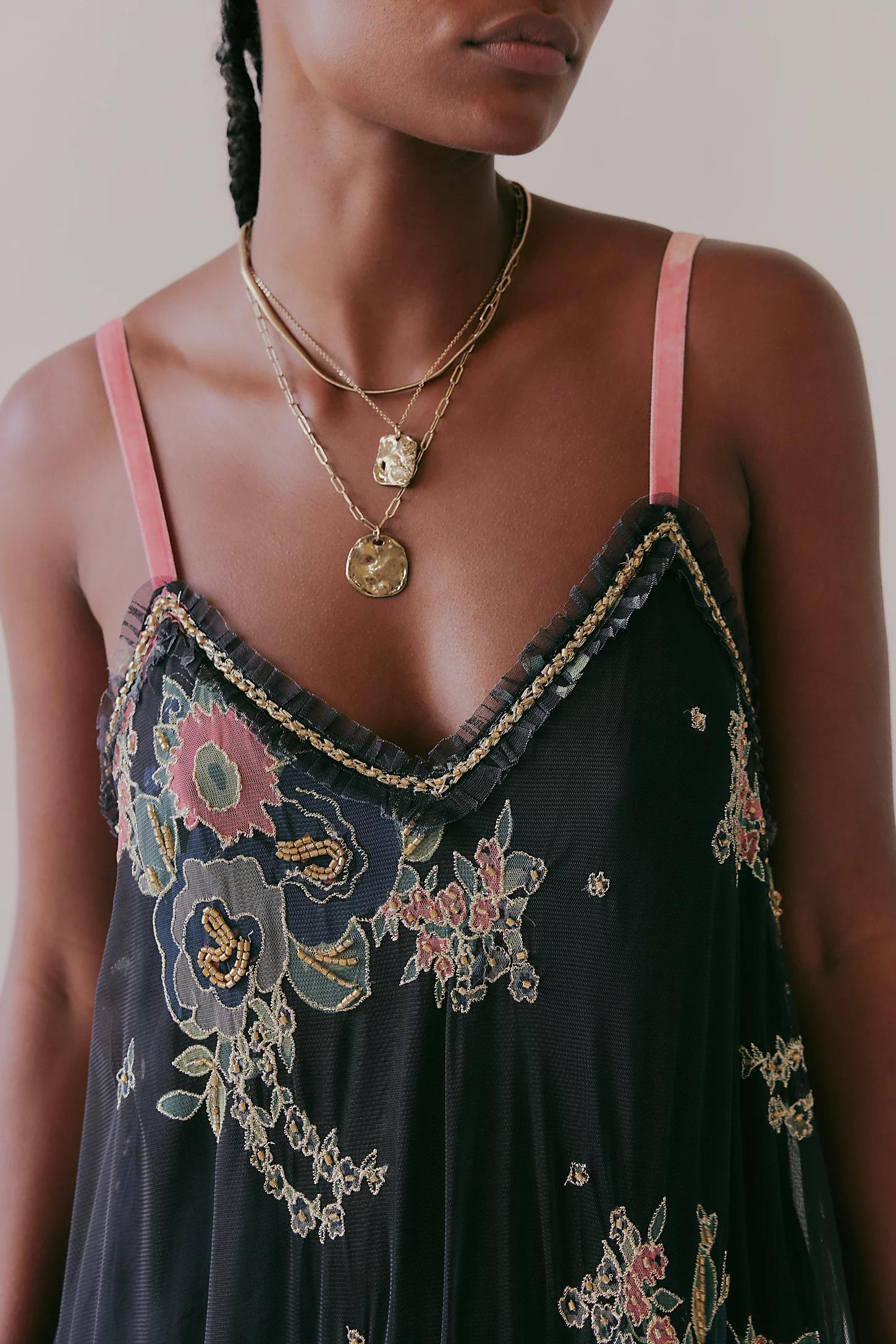 69% off FREE PEOPLE Moonlit Glow Maxi Dress