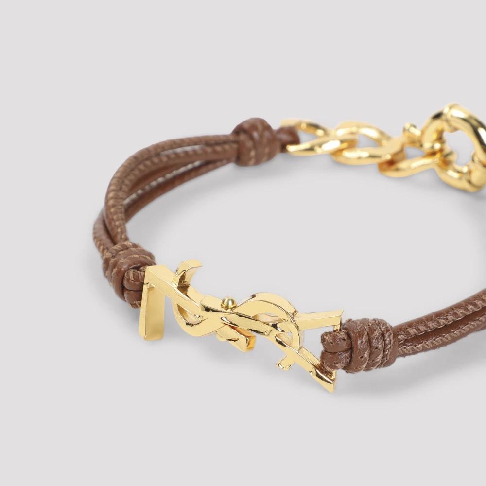 SAINT LAURENT Multi-strand Cassandre Bracelet, Female, , Bracelets ...