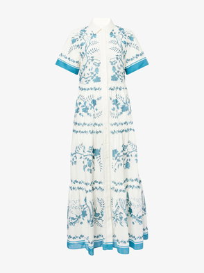white linen dress with collar Renee Linen Dress – Gorsuch
