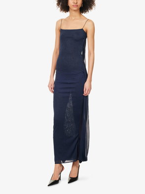 JACQUEMUS Open-Back Stretch-Knit Maxi Dress | endource