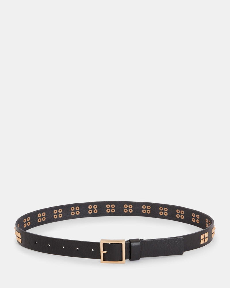 Allsaints studded leather beige belt Allsaints studded leather belt - Gem main image 4