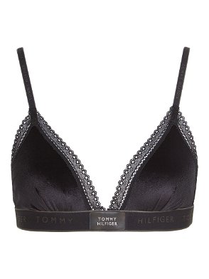 LOUNGEWEAR | REISS WOMENS Calvin Klein Underwear Lace Halter Neck Bralette  Black
