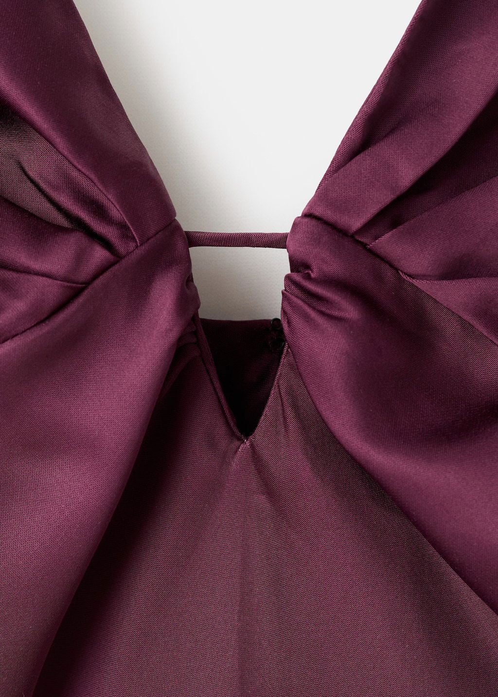 mango v neck satin dress V-neck satin dress