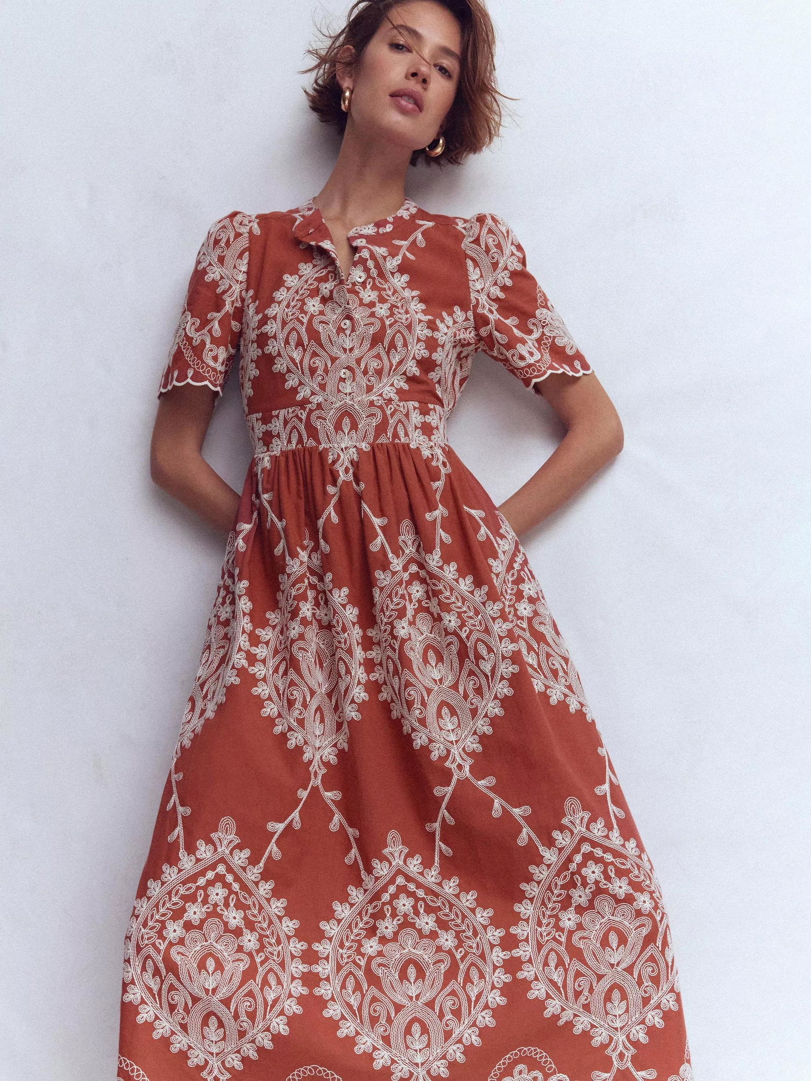 boden boho dress Buy Boden Cream/Pink Beatrice Cotton Maxi Dress from Next USA