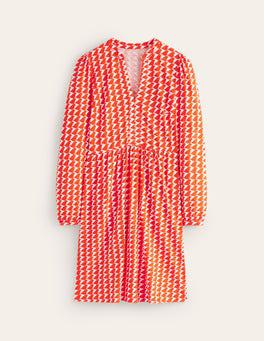 boden gemma jersey dress Nell Kimono Midi Jersey Dress-Olive, Ornamental Garden main image 0