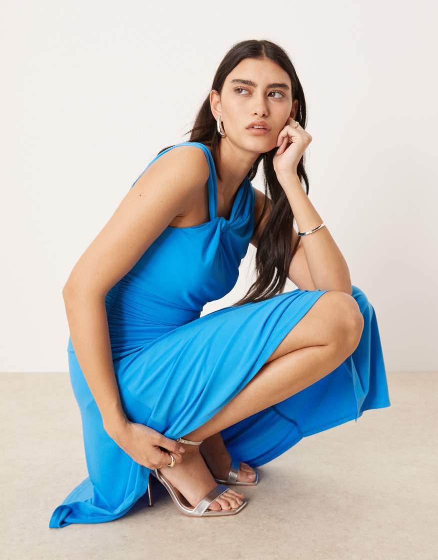 abercrombie asymmetrical ruched maxi dress Abercrombie & Fitch | Dresses | Abercrombie Ruched Front Cutout Asymmetrical Midi Dress
