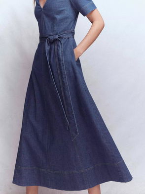 BODEN Virginie Denim Dress | endource