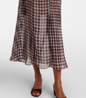 SELF-PORTRAIT Tiered Floral-Print Chiffon Midi Dress | endource