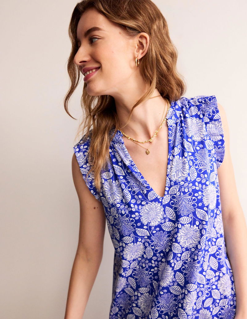 daisy jersey short tier dress BODEN Daisy Jersey Short Tier Dress