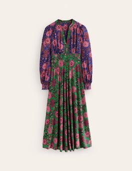 boden ivy smocked midi dress Midi Dress Mini Boden Smocked Dress Ivy Smocked Midi Dress-Multi,  Illustrated Paisley Boden UK