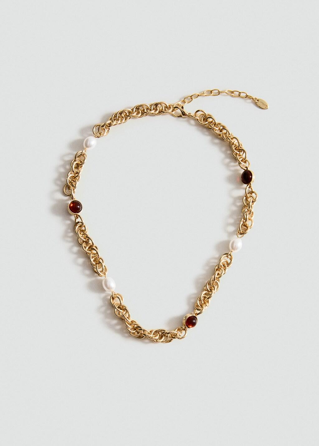MANGO Combined Bead Chain Necklace | endource