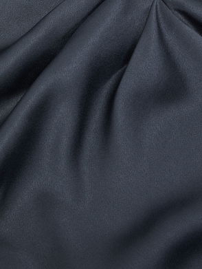 REISS Micah Satin Drape Tuck Midi Dress | endource