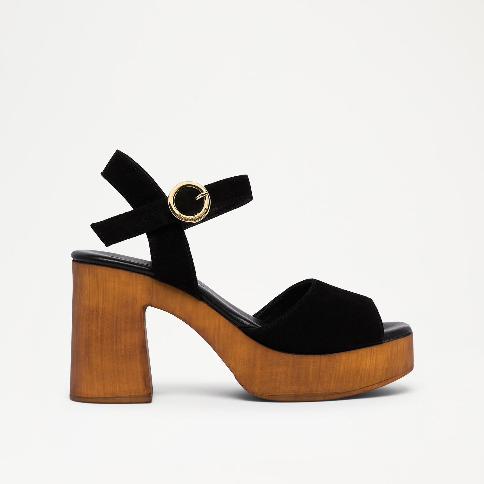 Lulus Black Wooden Platform Sandals Steve Madden Lulla Cheap