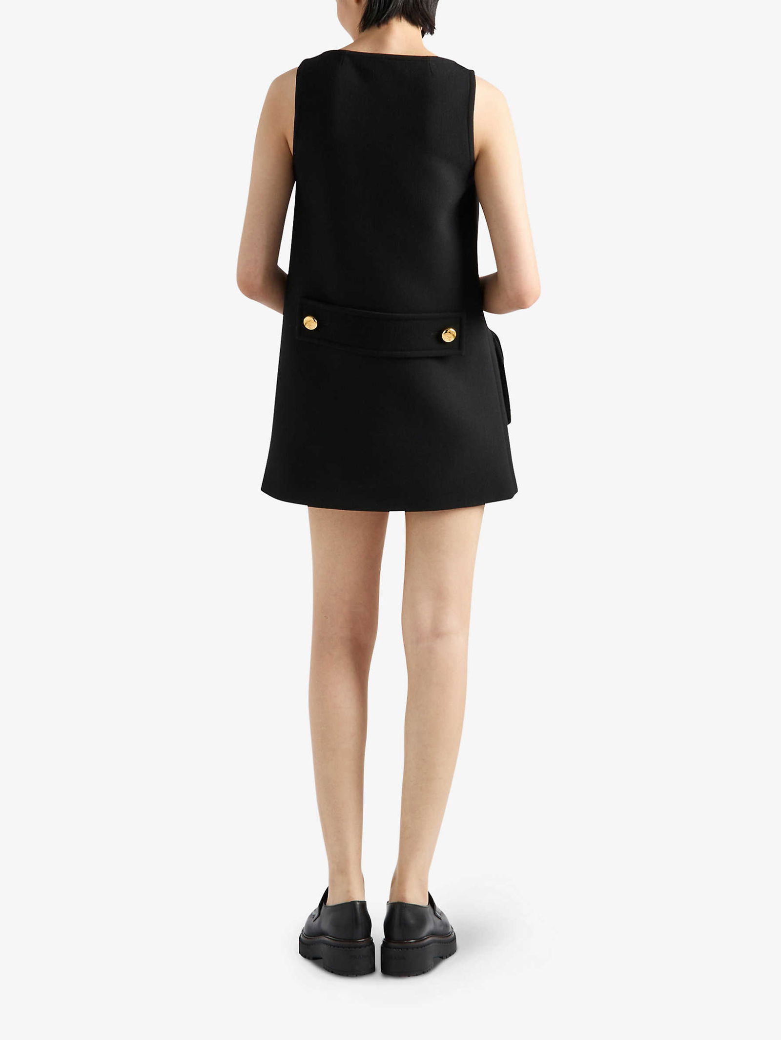 prada wool mini dress Prada Women's Shetland Wool Dress - Grey