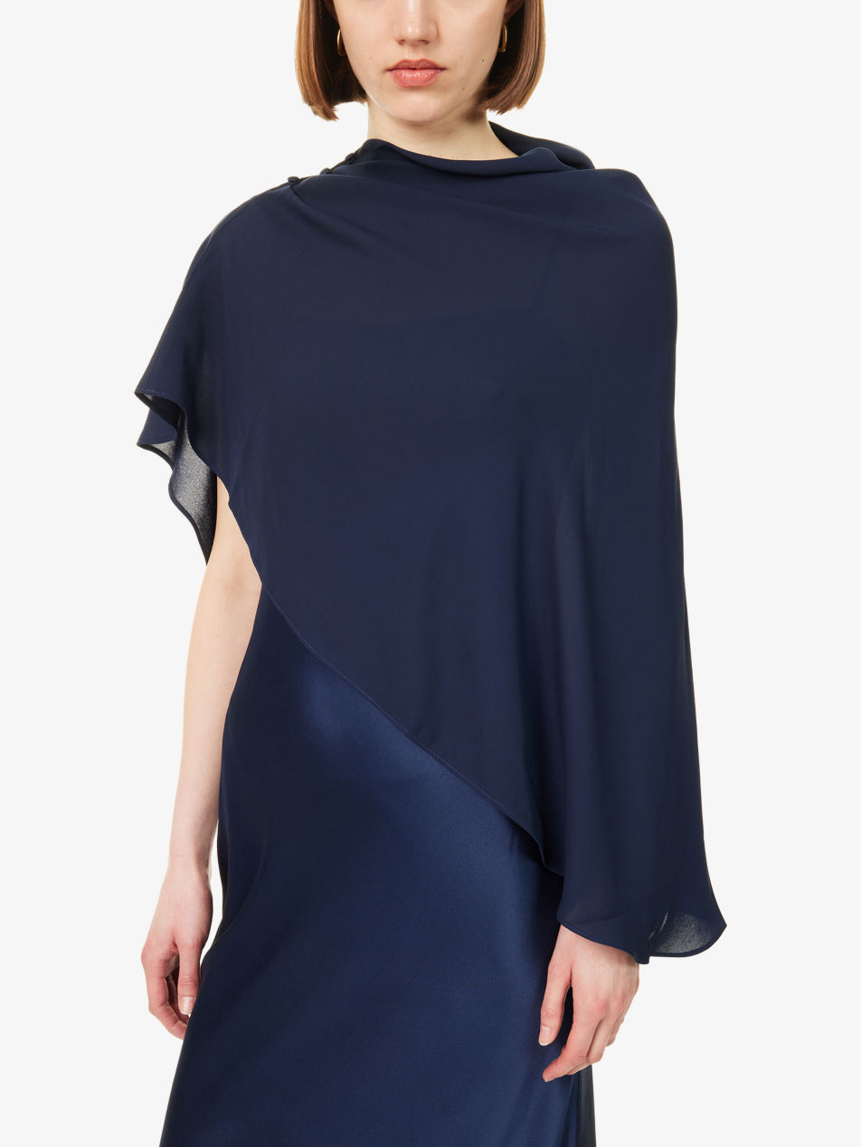 reformation lilibeth silk dress Lilibeth Cape Silk Maxi Dress (Women)
