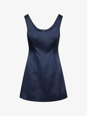 REFORMATION Reformation x Laura Harrier - Christy Open Back Stretch-Woven  Mini Dress | endource