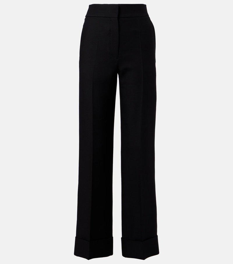Black Valentino wide-leg trousers