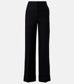 Black Valentino wide-leg trousers