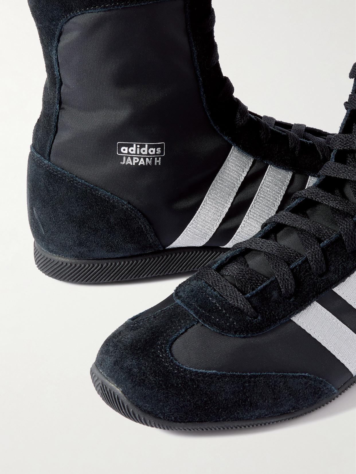 ADIDAS ORIGINALS Japan H Grosgrain And Suede-Trimmed Canvas Sneakers |  endource