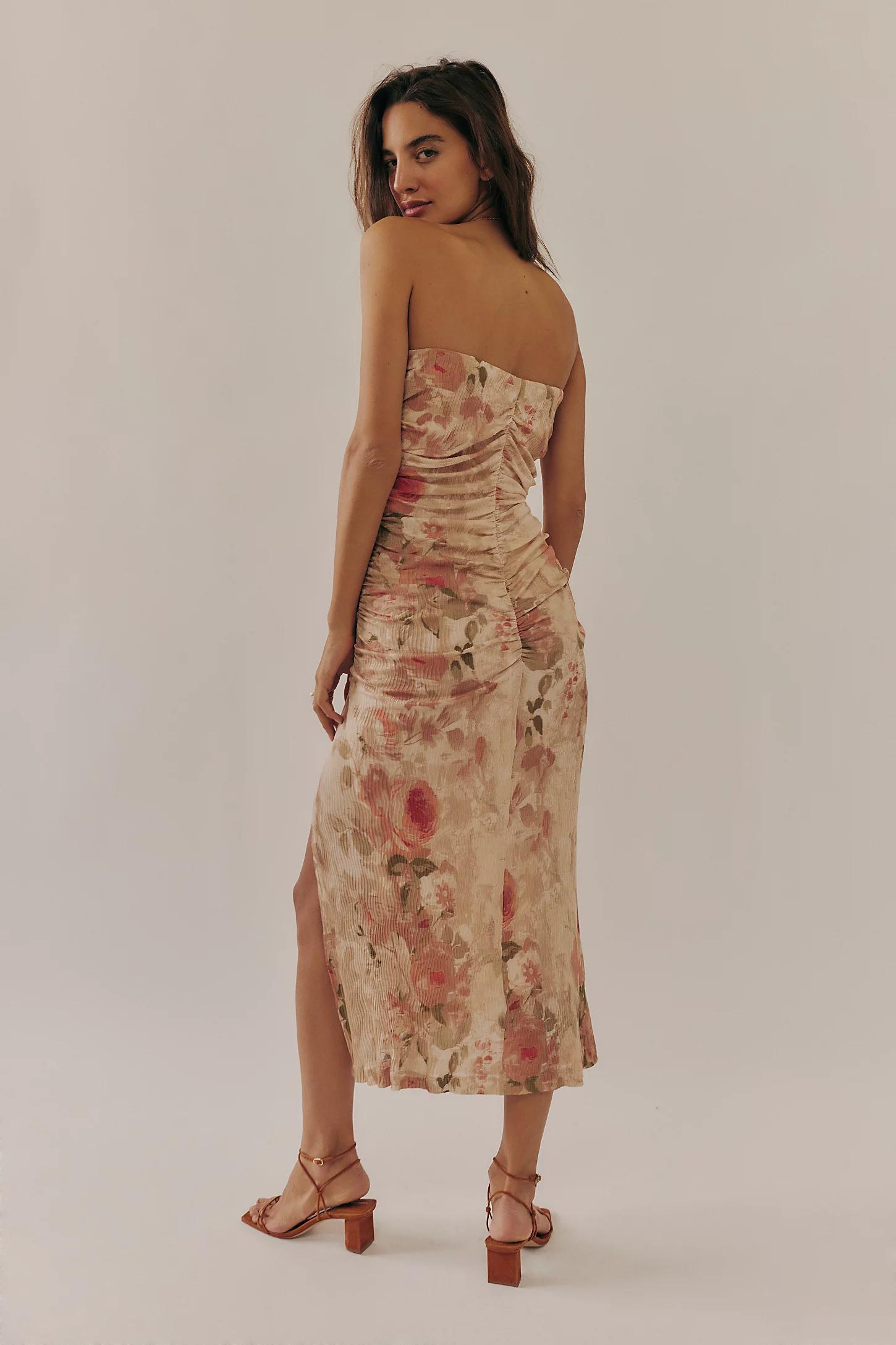 knee length dresses for ladies Free People Lucinda Midi Dress