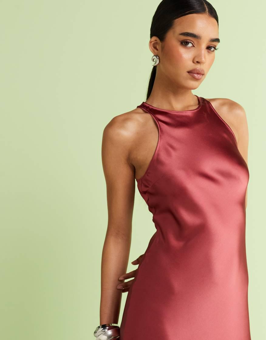 & OTHER STORIES Bias Cut Satin Midi Dress | endource