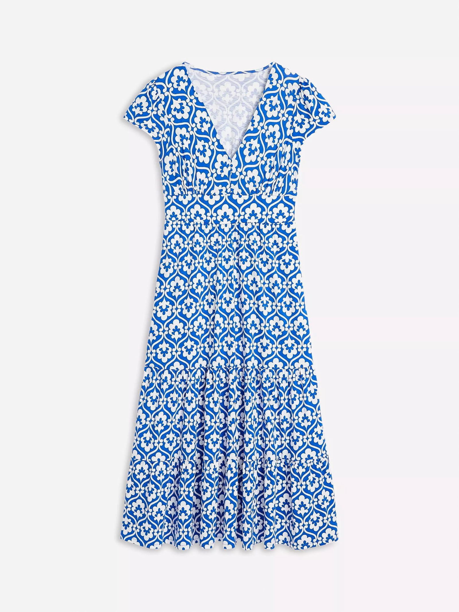 jersey wrap dress midi Loose fit midi wrap jersey dress