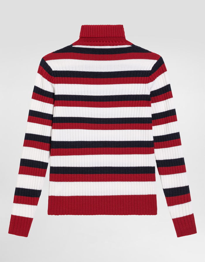 Dolce & Gabbana Brown Wool Knit Turtleneck Pullover Sweater