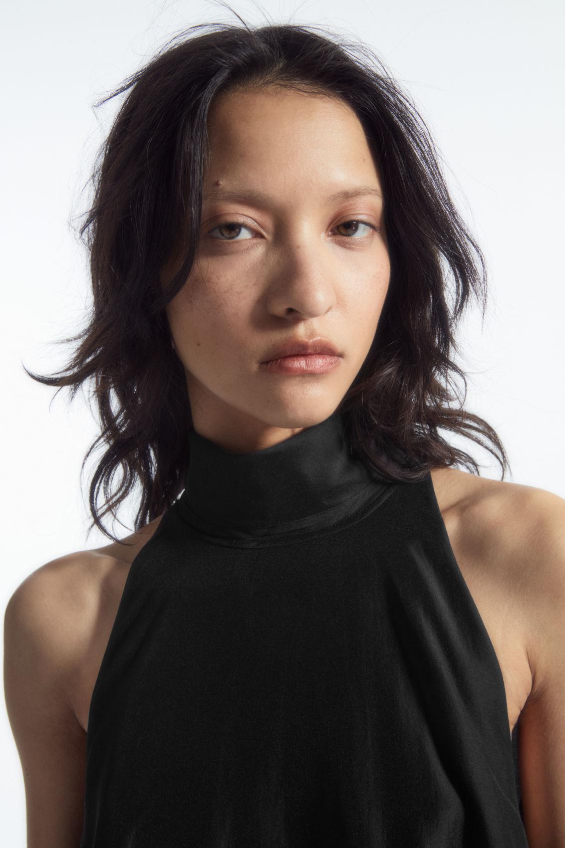 COS Halterneck A-Line Maxi Dress