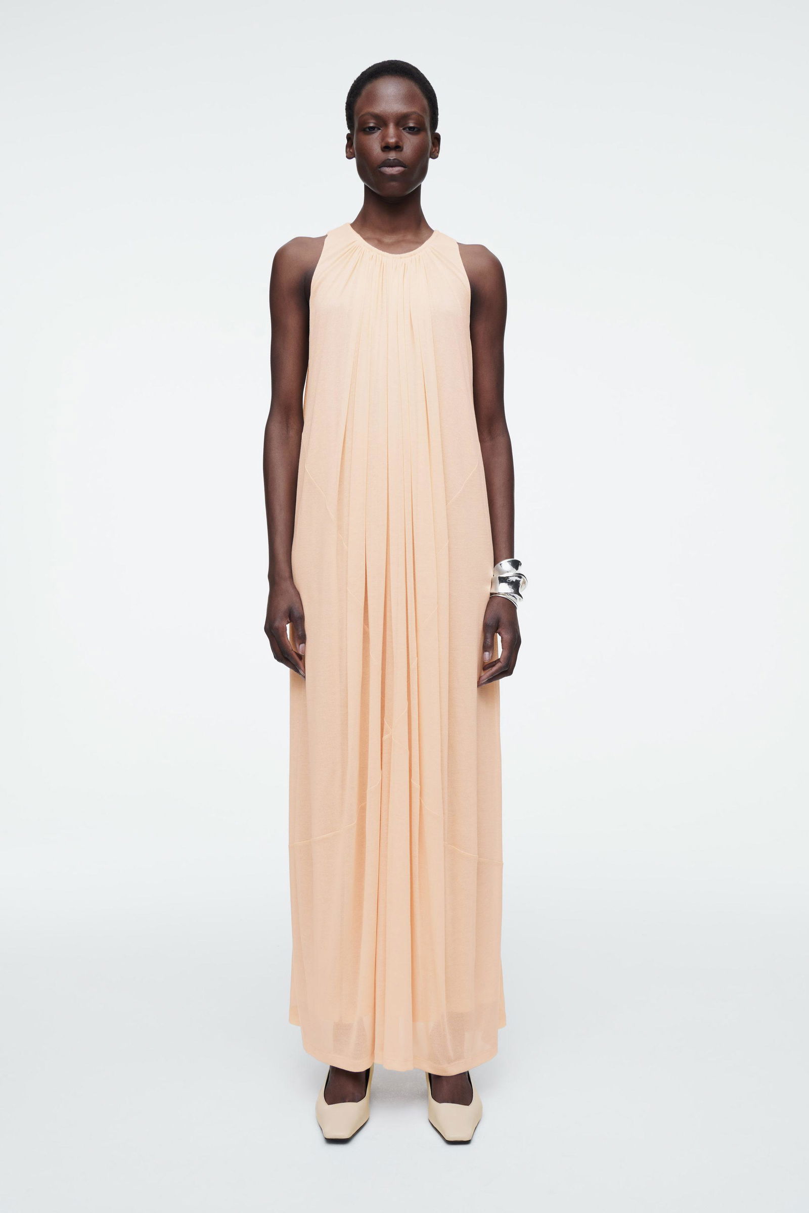 COS Gathered Halterneck Maxi Dress | endource