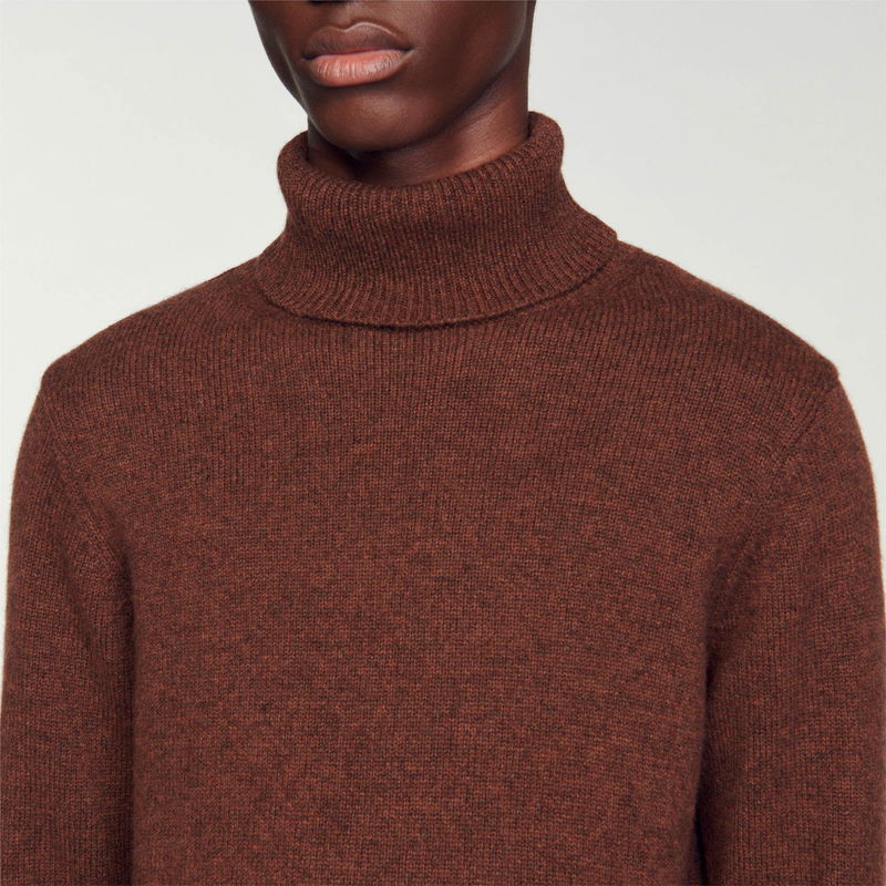 SANDRO Wool And Cashmere Turtleneck Jumper endource