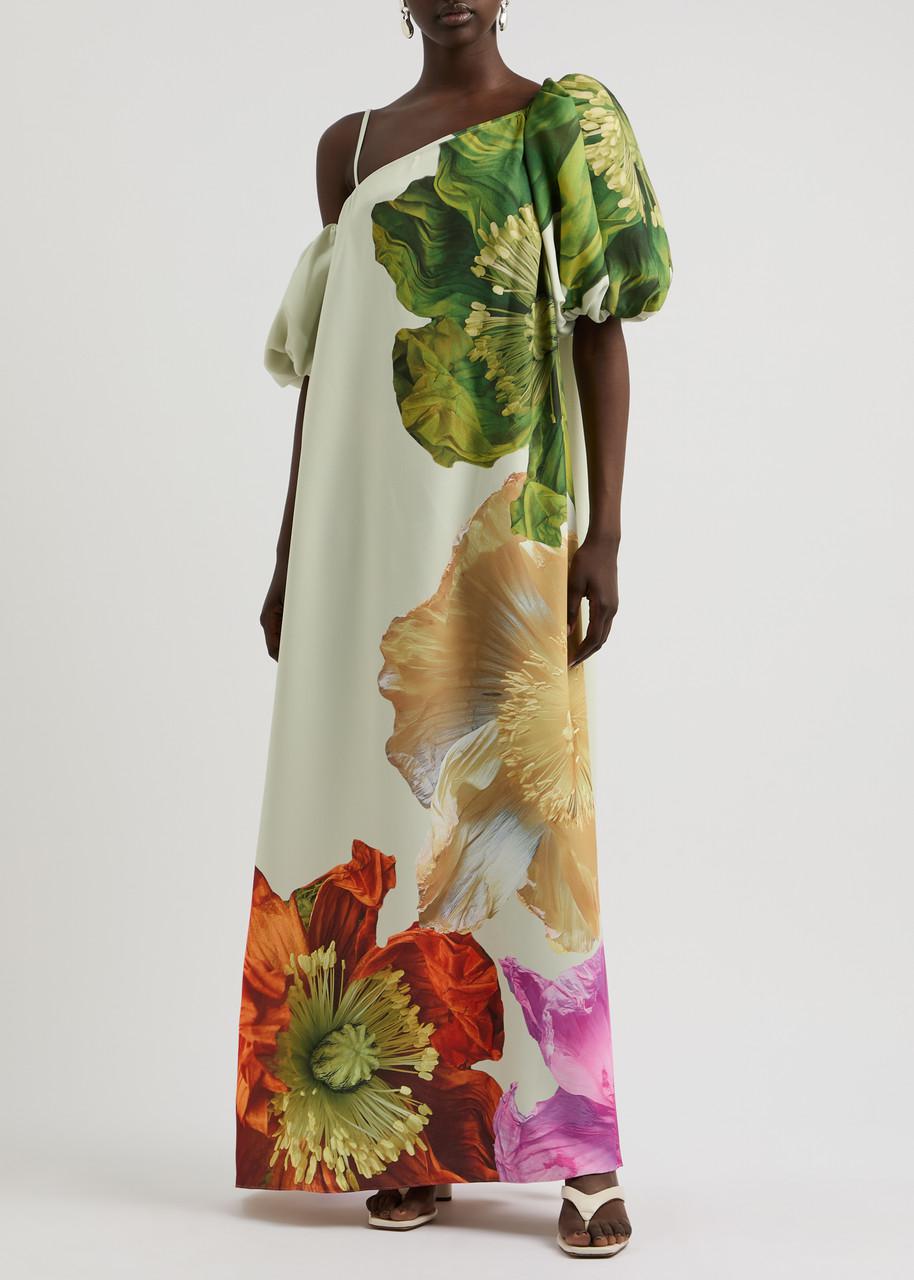 STINE GOYA Payton Floral-Print Gown