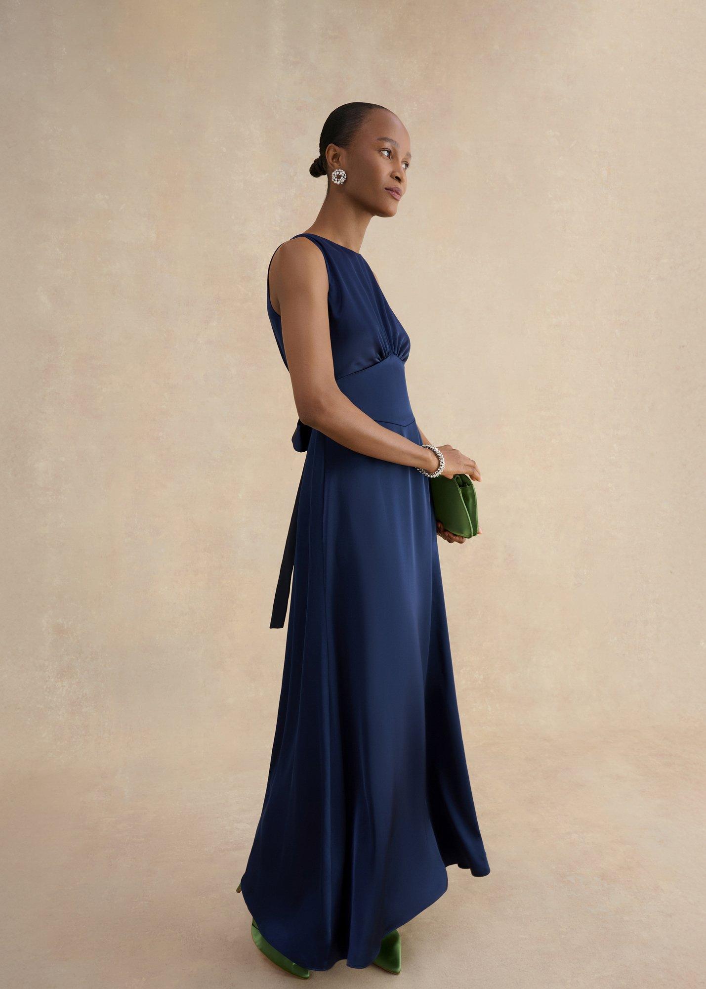 hobbs jemma satin empire line maxi dress HOBBS Jemma Satin Dress