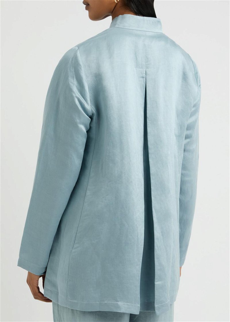 EILEEN FISHER Linen And Silk-Blend Jacket | Endource