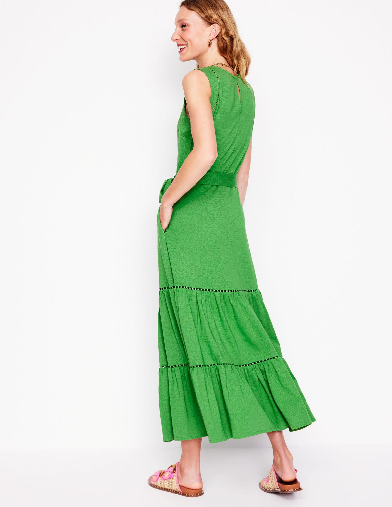 mila trim short jersey dress Mila Trim Short Jersey Dress - Bright Blue