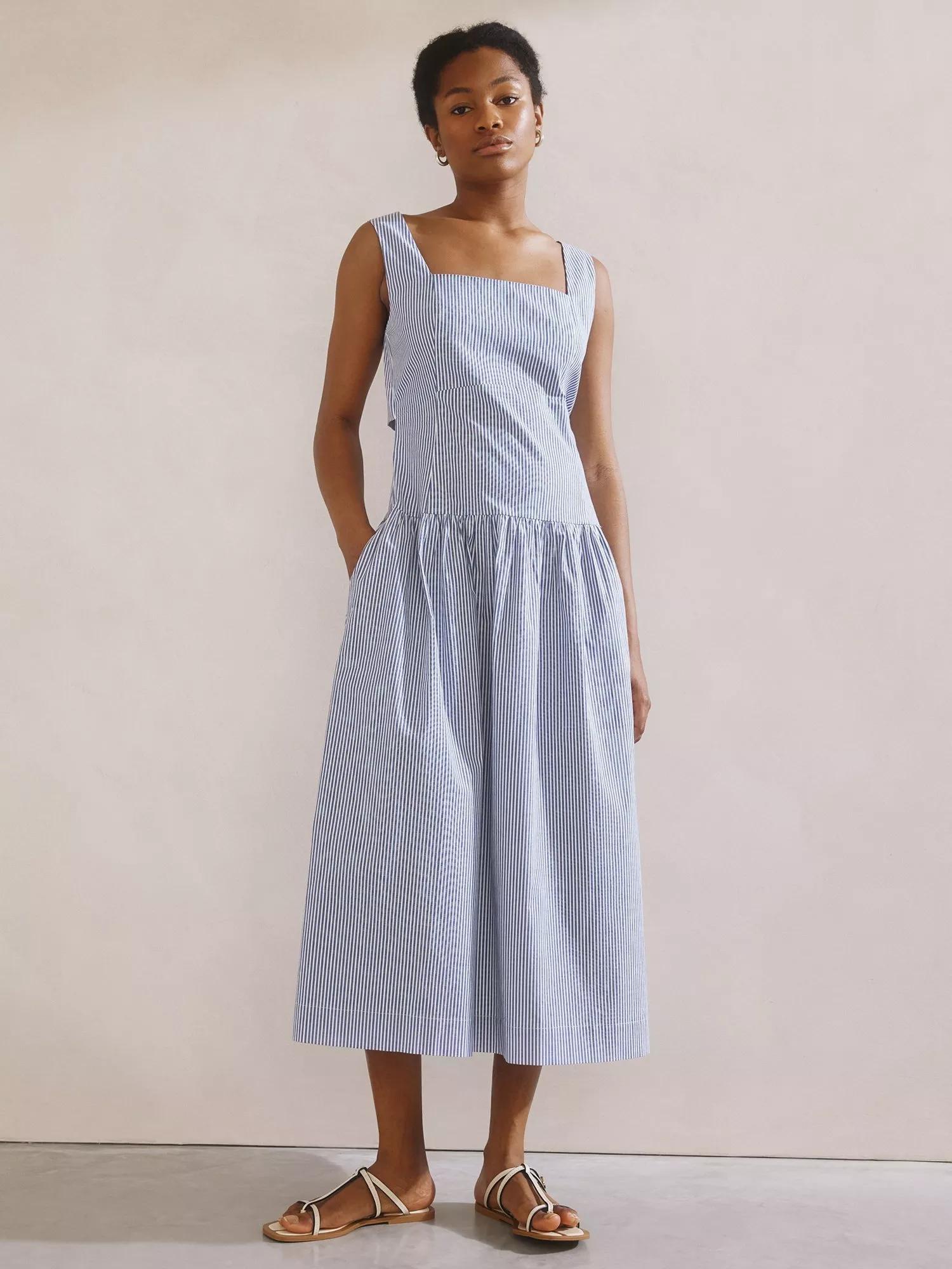 cotton sun dress Azalea Sundress Handmade Using 100% Organic Cotton Construction Whistles Cotton Tiered Maxi Sun