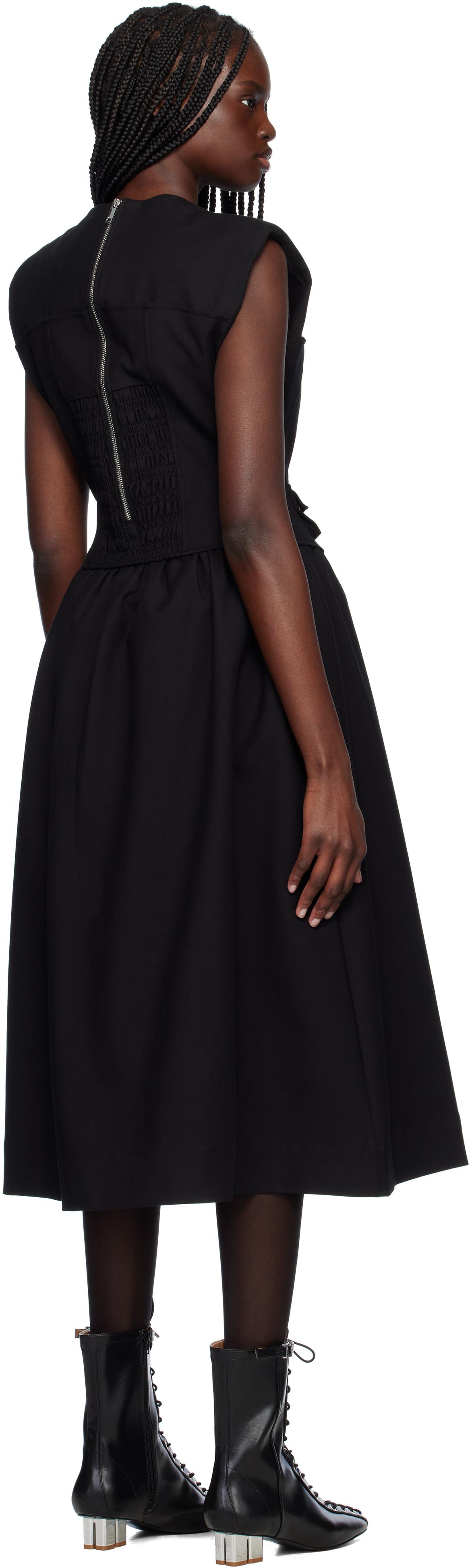 ganni technical organza corset midi dress Technical Organza Corset Midi Dress