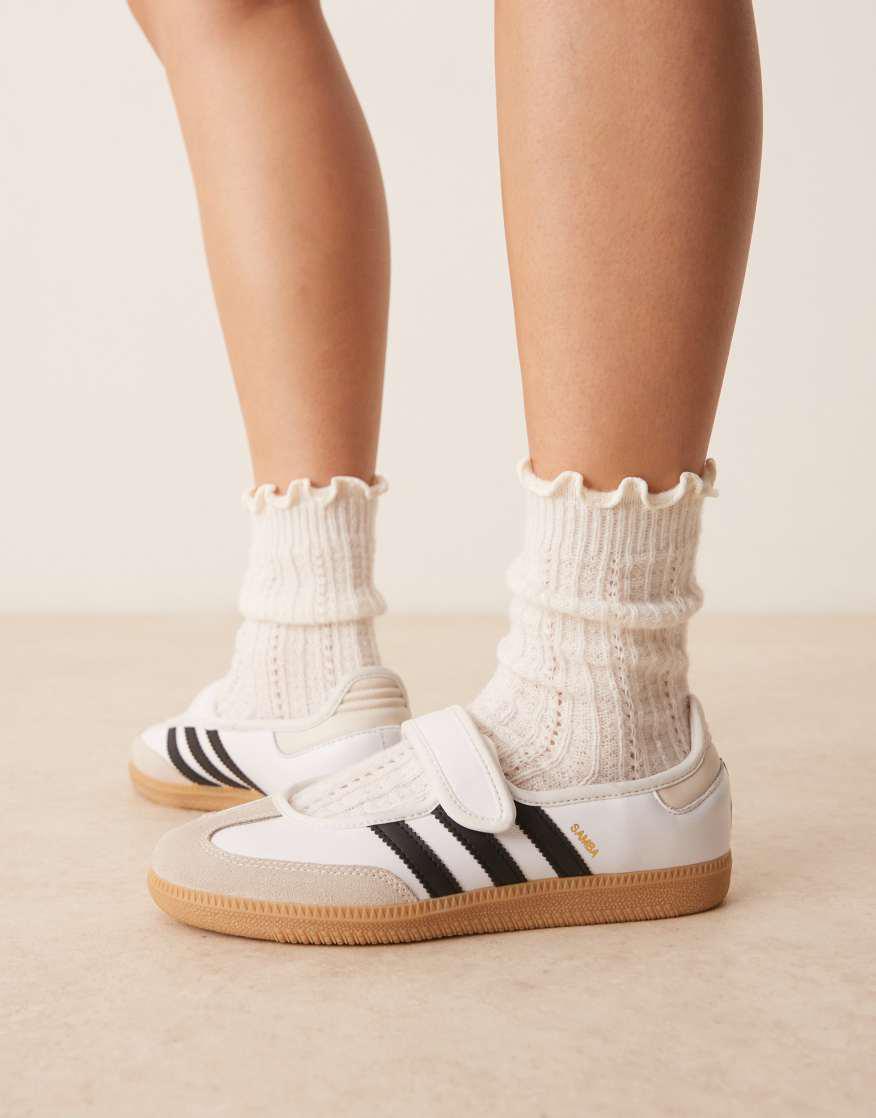 ADIDAS ORIGINALS Samba Mary Jane In White And Black | endource