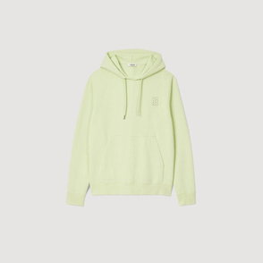 Light green SANDRO hoodie with a small embroidered logo on the chest.