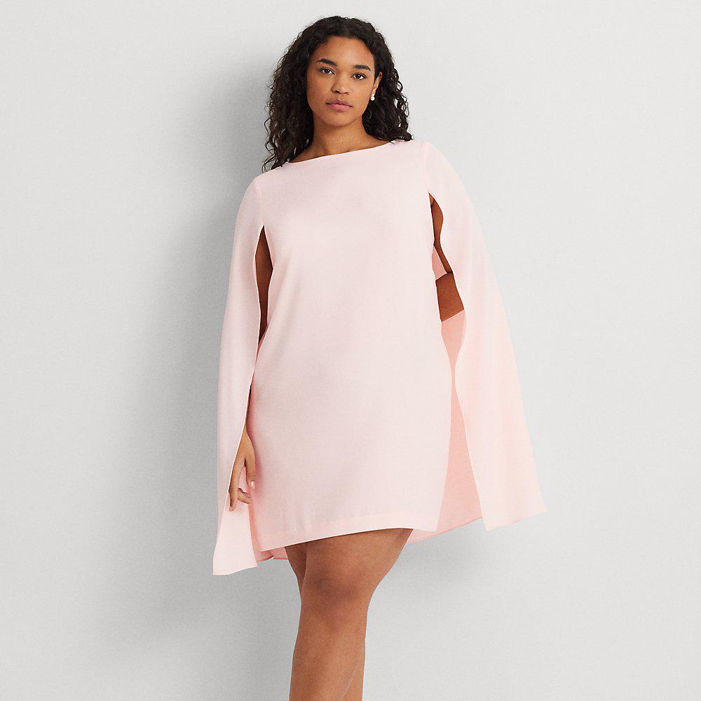 cape georgette cocktail dress for Women like trim at the waistline adds a subtle touch of glamour Make a captivating entrance at your next special occasion with this show Ralph Lauren Women's Cape Georgette