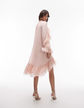 knee length dresses for ladies Noraya Silk Midi Dress in Claudia Rose Black