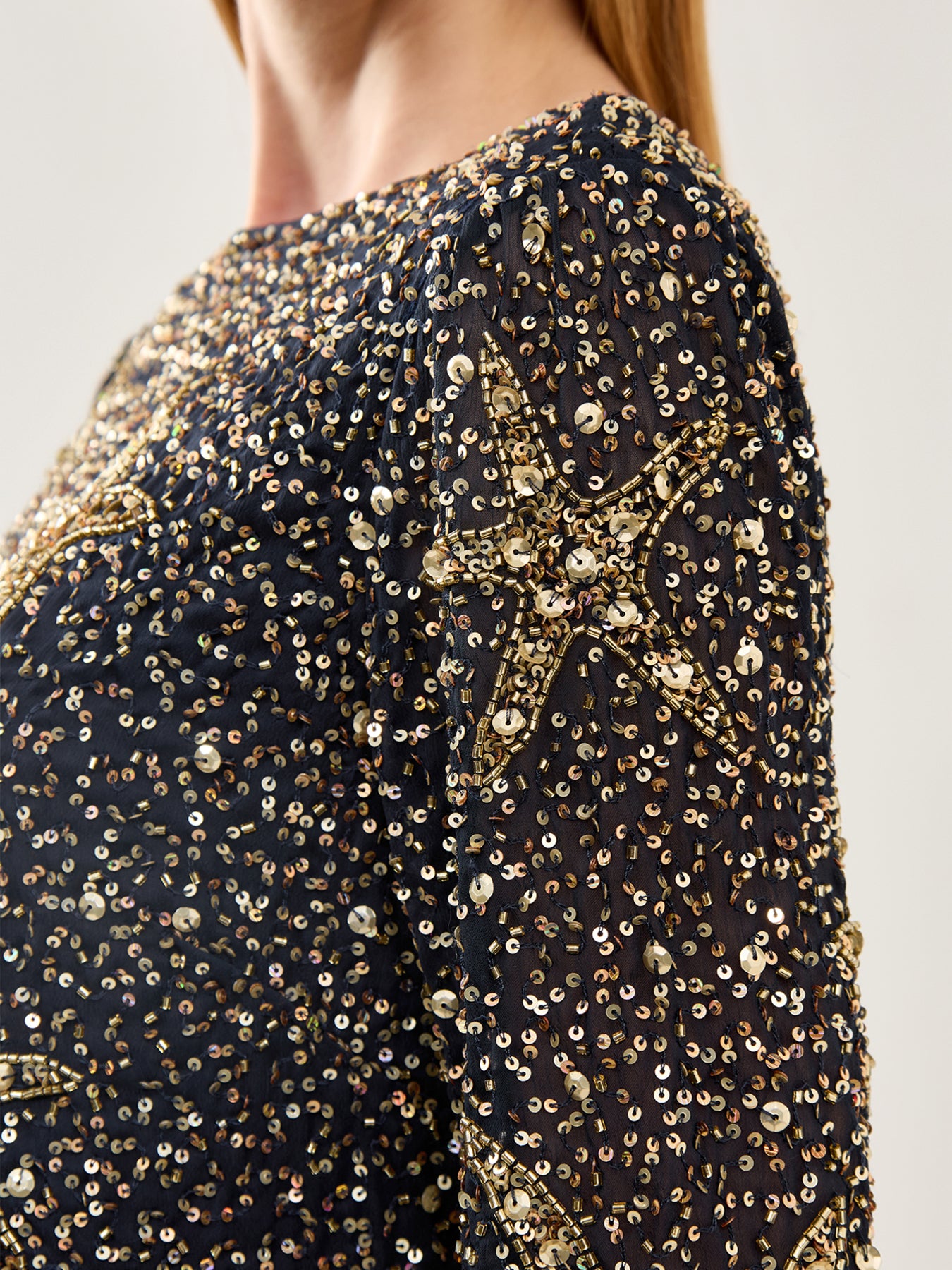 RIXO Ilse Dress Starfish Embellishment | endource RIXO Ilse Dress Starfish Embellishment | endource